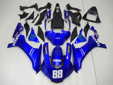 Wholesale 2015-2019 Yamaha YZF R1 Motorcycle Fairings - Blue Green Monster Akropovic Canada
