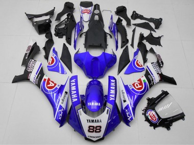 Wholesale 2015-2019 Yamaha YZF R1 Motorcycle Fairings - White Blue Black Red PATA 88 Canada