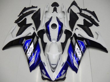 Wholesale 2015-2018 Yamaha YZF R3 Motorcycle Fairings - White Blue Black Yamalube Canada