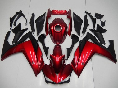 Wholesale 2015-2018 Yamaha YZF R3 Motorcycle Fairings - Red Matte Black Canada