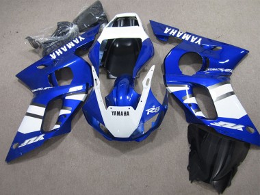 Wholesale 1998-2002 Yamaha YZF R6 Motorcycle Fairings - White Blue Canada