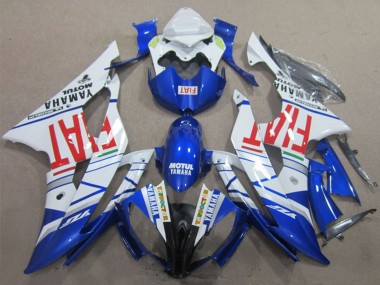 Wholesale 2008-2016 Yamaha YZF R6 Motorcycle Fairings - White Blue Red Motul Fiat Canada