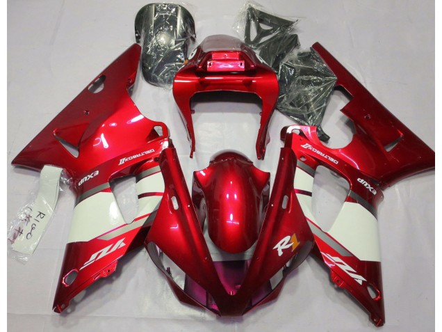 00-01 Fire Red & White R1 Fairings