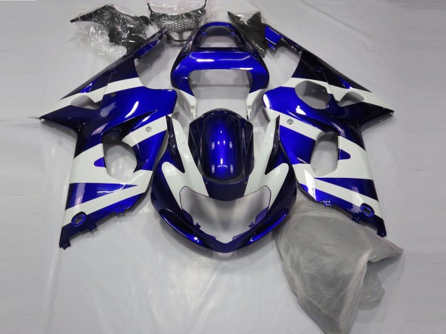 00-02 Gloss Blue & White GSXR 1000 Fairings