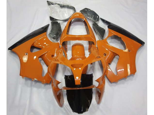 00-02 Gloss Orange & Black ZX6R Fairings