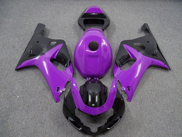 01-03 Gloss Purple and Black GSXR 600-750 Fairings