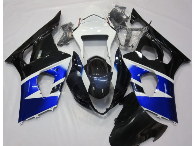 03-04 Black Blue and White GSXR 1000 Fairings
