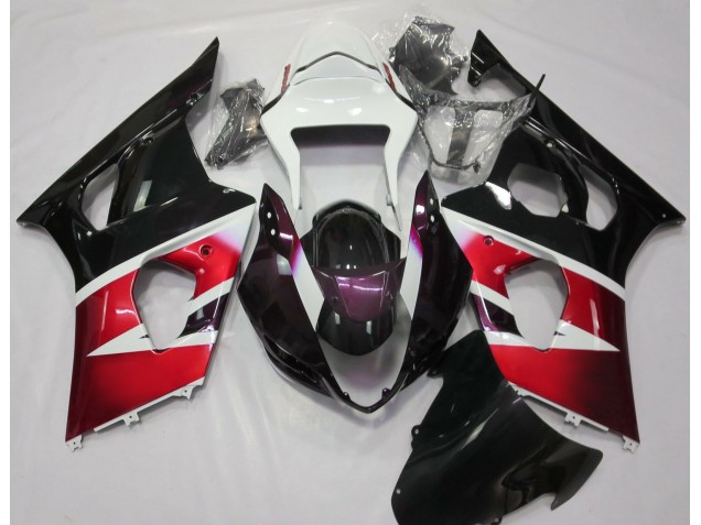 03-04 Gloss Red and White GSXR 1000 Fairings