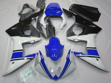 03-04 Gloss White and Blue R6 Fairings