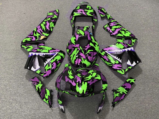 03-04 Green and Pink Camo CBR600RR Fairings