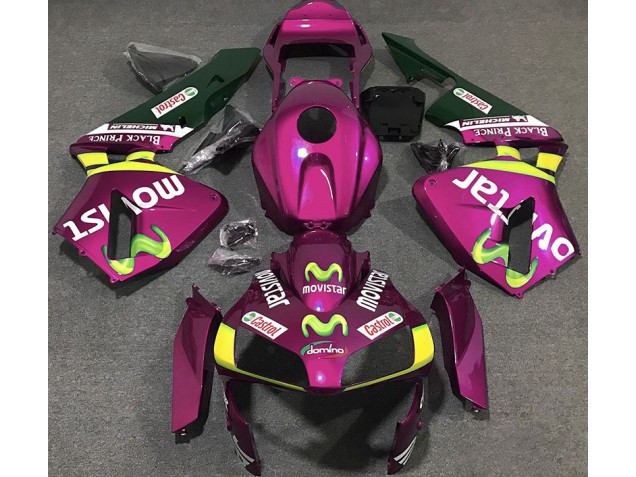 03-04 Hot Pink Movistar CBR600RR Fairings