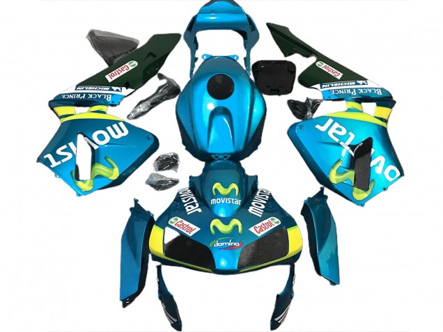 03-04 Light Blue Movistar CBR600RR Fairings