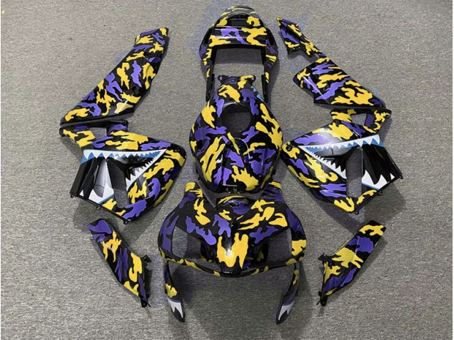 03-04 Purple and Yellow Camo CBR600RR Fairings