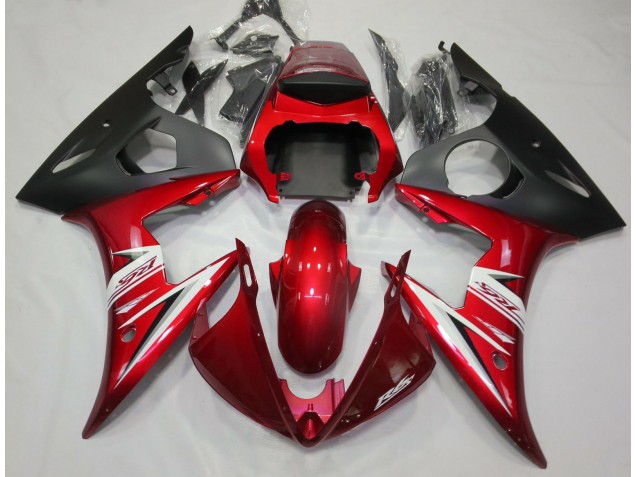 03-04 Red & White R6 Fairings