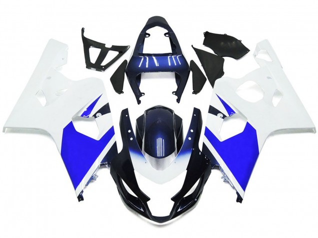 04-05 Bright White and Blue GSXR 600-750 Fairings