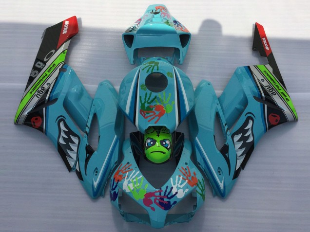 04-05 Light Blue Shark CBR1000RR Fairings
