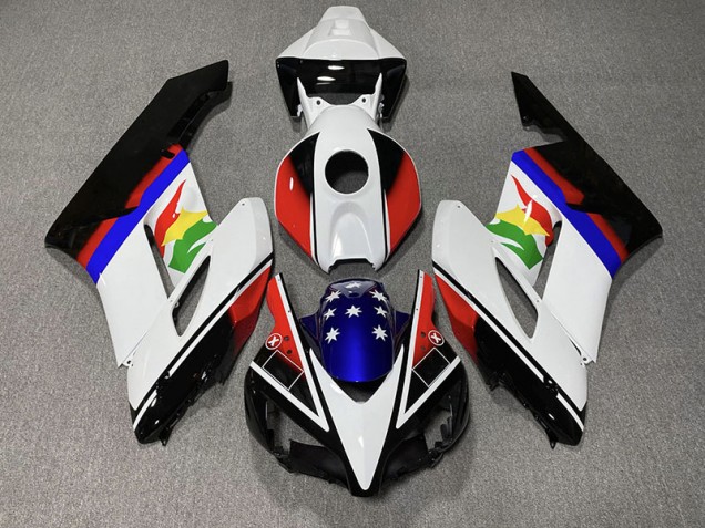 04-05 Red and Blue Flag CBR1000RR Fairings