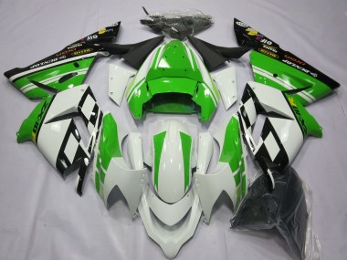 04-05 Special White Green ZX10R Fairings