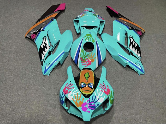 04-05 Teal Shark CBR1000RR Fairings