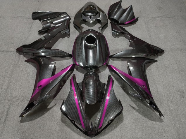 04-06 Carbon Fiber Style w Pink R1 Fairings