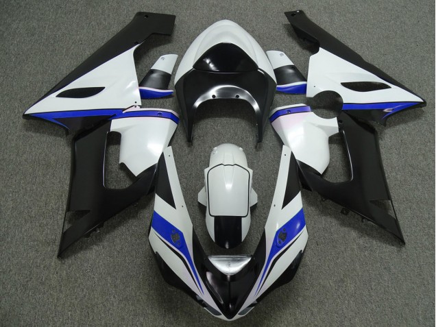 05-06 Blue White and Black ZX6R Fairings