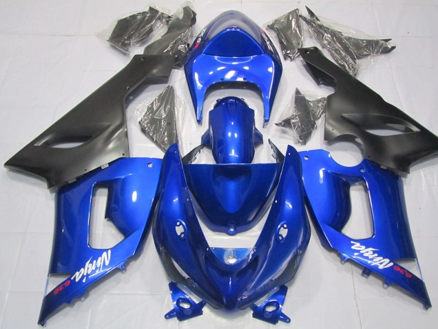 05-06 Blue and Black ZX6R Fairings