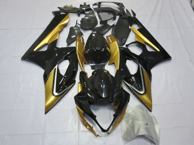 05-06 Gold and Black GSXR 1000 Fairings