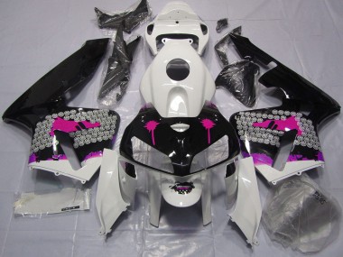 05-06 Pink Splatter on Gloss Black CBR600RR Fairings