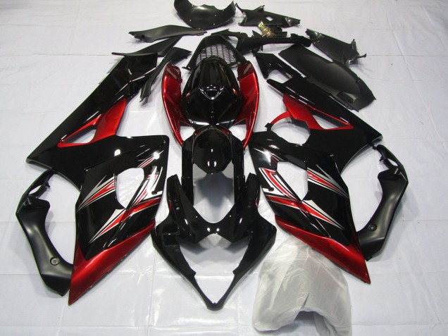 05-06 Red and Black Flare GSXR 1000 Fairings