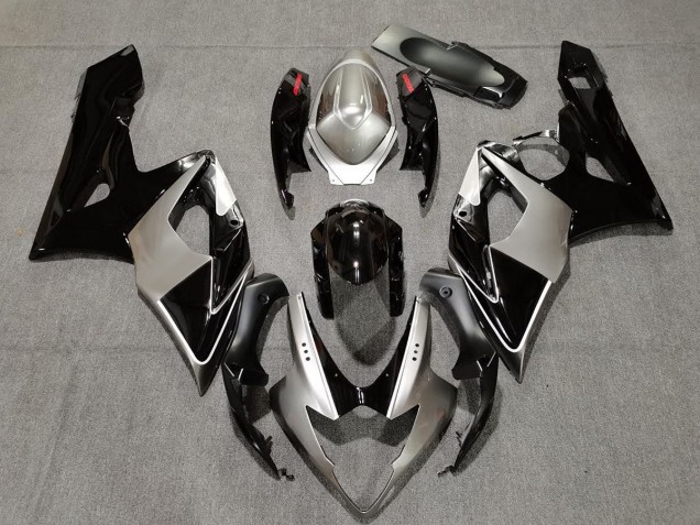 05-06 Silver and Black GSXR 1000 Fairings