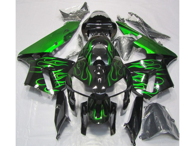 05-06 Vibrant Green Flame CBR600RR Fairings