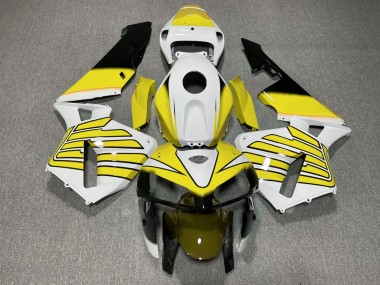 05-06 Yellow and White Wings CBR600RR Fairings