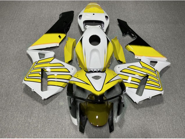 05-06 Yellow and White Wings CBR600RR Fairings