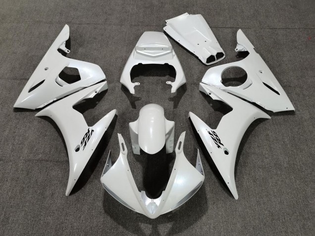 05 Pearl White R6 Fairings