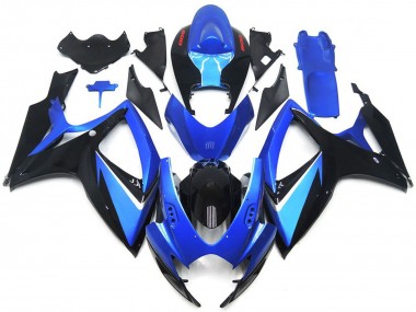 06-07 Blue and Black Special GSXR 600-750 Fairings