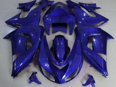 06-07 Deep Blue Plain ZX10R Fairings
