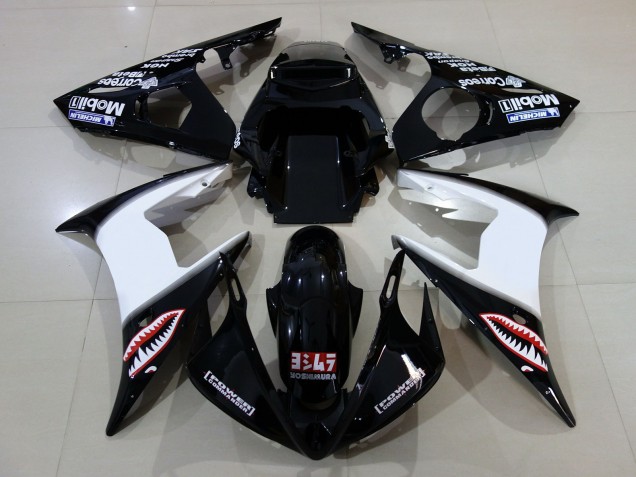06-07 Gloss Black & Logos R6 Fairings