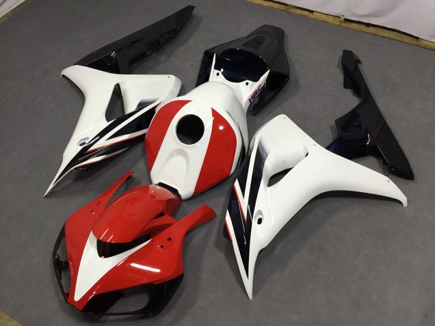 06-07 Gloss Red and White CBR1000RR Fairings