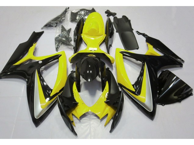 06-07 Gloss Yellow Debadged GSXR 600-750 Fairings