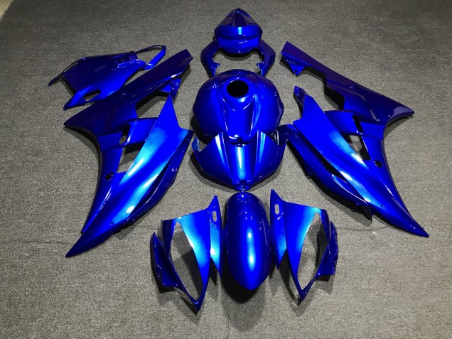06-07 Metallic Blue Plain R6 Fairings