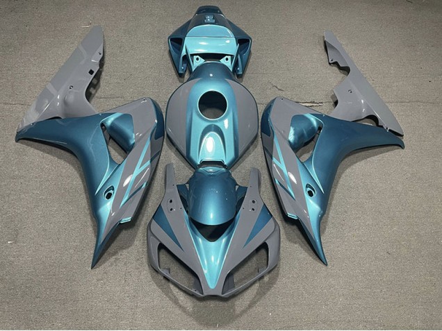 06-07 Nardo Grey and Light Blue CBR1000RR Fairings