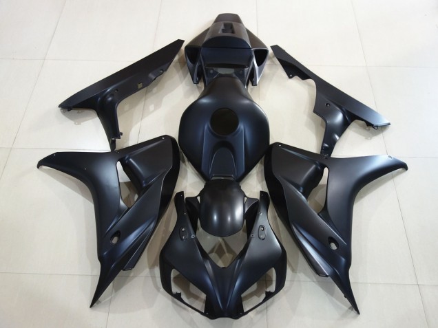 06-07 Plain Matte Black CBR1000RR Fairings