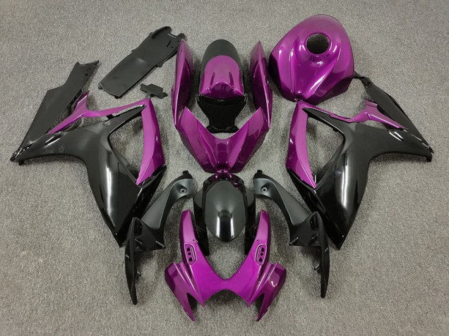 06-07 Purple and Black GSXR 600-750 Fairings