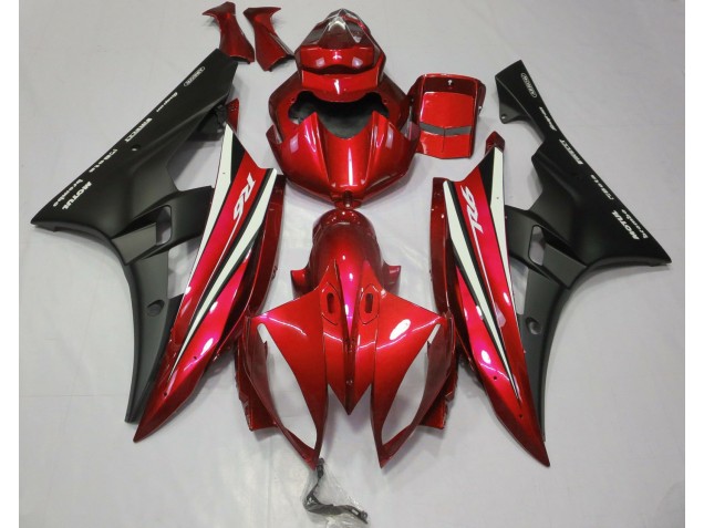 06-07 Red Black and White R6 Fairings
