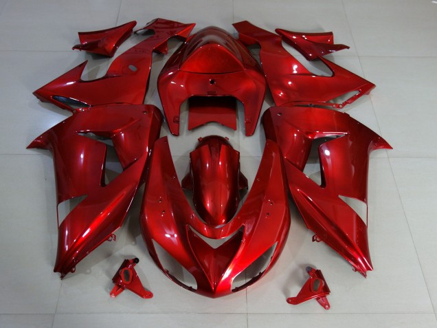 06-07 Red Deep Gloss ZX10R Fairings
