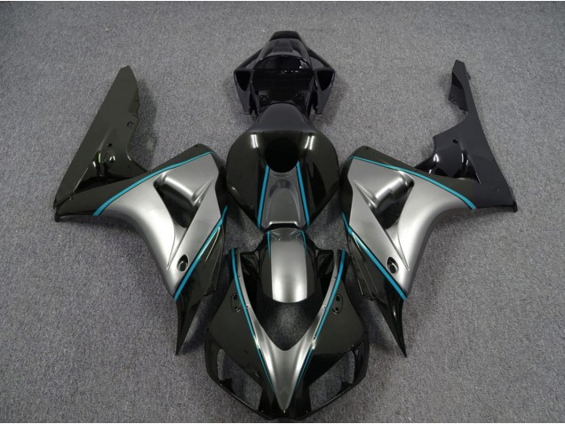 06-07 Silver with Blue Pin Stripe CBR1000RR Fairings