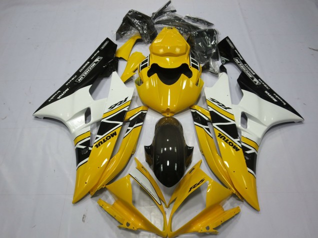 06-07 Yellow Motul OEM Style R6 Fairings
