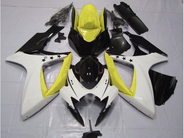 06-07 Yellow Star GSXR 600-750 Fairings