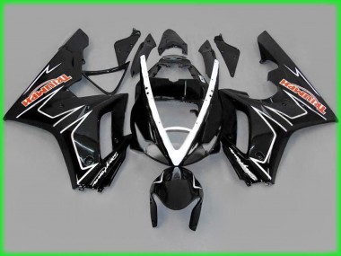 06-08 Black Gloss with White Daytona 675 Fairings