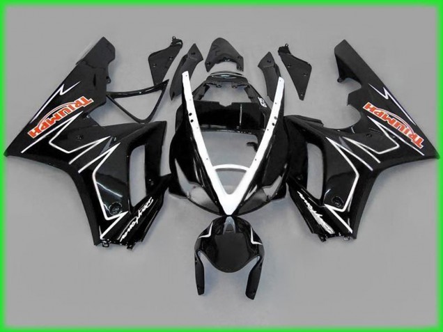 06-08 Black Gloss with White Daytona 675 Fairings